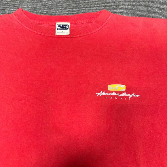 Vintage Honolua Surf Co Hawaii Shirt Mens Long Sleeve Surfboard Red L Y2K - Picture 4 of 10